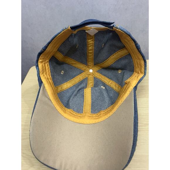 Madd Hatter Womens Cross Rhinestone Blings Hat Blue Adjustable - Picture 8 of 10